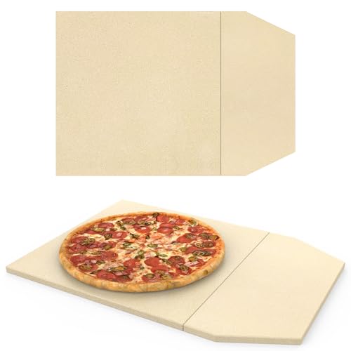 Pizza Stones Replacement Parts for Ooni Karu 16 Multi-Fuel Outdoor Pizza Oven Cordierite Baking Pizza Stones for Ooni Pizza Oven Stones Accessories for Bread, Pies,Pastry &Pizza