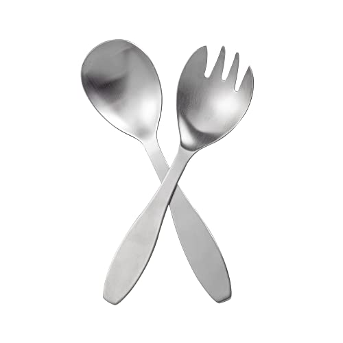 Imeea Salad Servers Set Sus304 Stainless Steel Salad Fork And Spoon Salad Serving Utensils, 9.45-Inch #TOP7