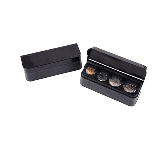 Organizador para monedas para auto 2 piezas plástico negro miniatura 4