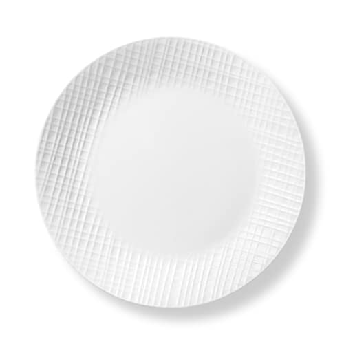 Corelle Geschirr-Set, Leinengewebe, geprägt, 16-teilig, Weiß