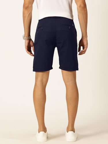 Image of Thomas Scott Men's | Solid | Mid Rise | Light Weight | 100% Cotton | Casual | Chino | Shorts for Men