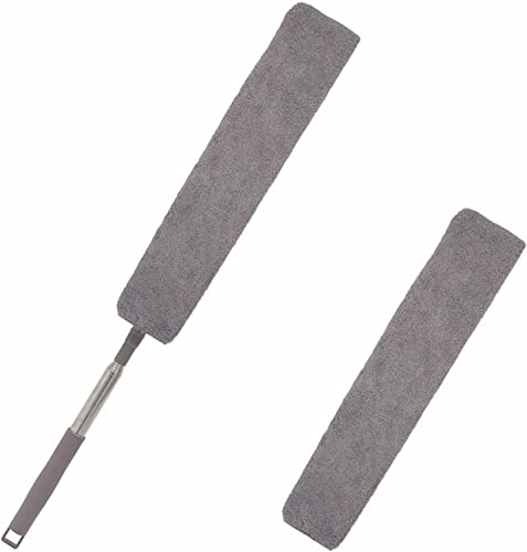 Image of Retractable Gap Dust Cleaner, Under Refrigerator /Sofa Cleaning Tool, Microfiber Gap Duster, Suitable for Underneath Cleaning of Furniture, Fridges, Couch, Bed (25-55 Inch)