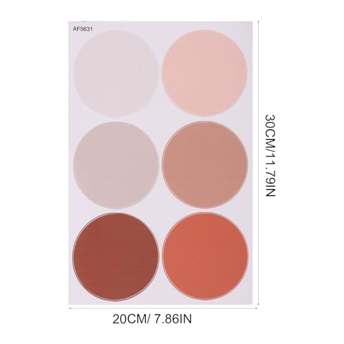 Vinilos decorativos adhesivos puntos 6 piezas para pared miniatura 2