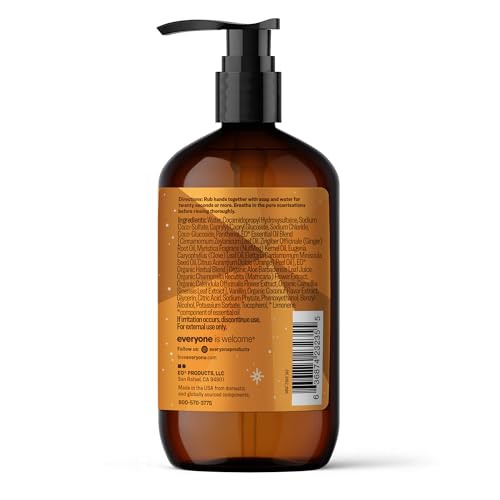 Image of Everyone Liquid Hand Soap, 12.75 Ounce (Pack of 3), Sweet Cinnamon + Vanilla, limited edition, made with Essential Oils for Kitchen and Bathroom