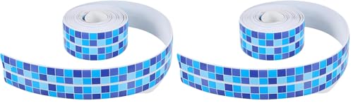 DOITOOL 1 Roll Caulk Strip Tape 10.4Ft, Decorative Caulking Tape for Bathtub, Bathroom, Waterproof Self Adhesive Covering Strips Seal The Edges of a Bathtub or Sink (Pack of 2)