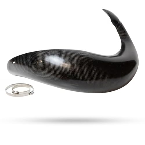 Enduro Engineering Carbon Exhaust Fiber Guard for Stock Pipe Compatible with KTM/GasGas/Husqvarna - 40-1023