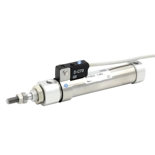 Vérin double effet CDJ2B16-50-B actionneur pneumatique linéaire inox - 6