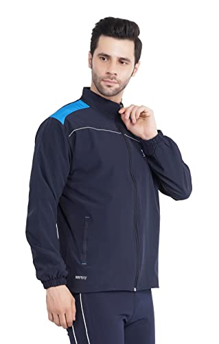 Image of Men's Gym, Yoga, Sports, Running Active Wear Regular Fit Track Suit Set With Zipper Pockets (201)