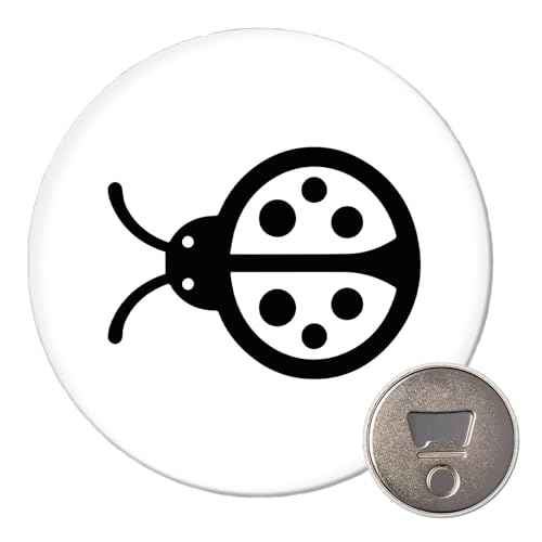 Huuraa magnete coccinella Regalo magnete per frigorifero 59mm apribottiglie coccinella Presente