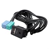 Facile installazione: progettato per i modelli Elantra 2011-2013, questo cavo adattatore USB AUX per auto offre connettività plug-and-play senza tagliare o splicing fili, un aggiornamento senza problemi al sistema audio del tuo veicolo
