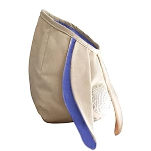 Dreafly Pasen Bunny Oren Mand,Jute jute Pasen Tassen Stof Opknoping Snoepjes Geschenken Emmer Bunny Ear Tote Bag Bunny Ear Opbergtas