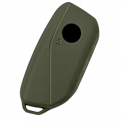 Image of JVCV Premium Soft TPU Key Cover Compatible with BMW 2023 New 7 Series 740i 760i X1 X5 X7 XM iX i7 Smart Key | Scratch-Resistant Protective Case | 360 Full Protection (Matte Green)
