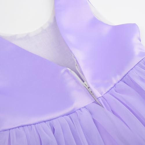 Image of JerrisApparel Flower Girls Dress Wedding Satin Dresses Princess Birthday Party Prom Ball Gown