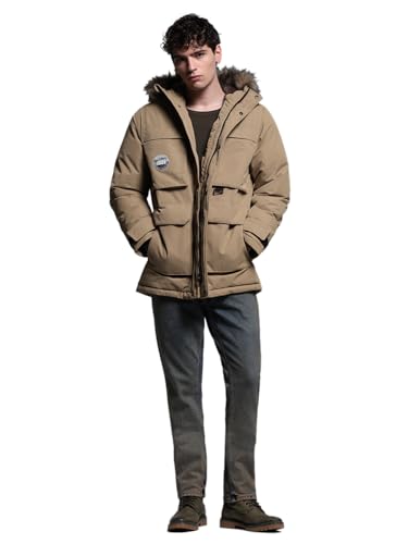 Image of JACK & JONES Men's Polyester Standard Length A-Line Coat