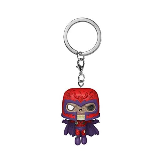 Funko Pop! Keychain: Marvel Zombies-Magneto - Minifigura de Vinilo Coleccionable Llavero Original - Relleno de Calcetines - Idea de Regalo- Mercancia Oficial - Comic Books Fans - Minifigura