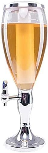 JYBNBBE Beer Tower Dispenser, Drink Dispenser Drinks Dispenser for Parties Buffet Drink Machine Beverage Dispenser Beer Tower Dispenser Draft Beer Tower For Parties And,Silver-3L (Silver 3L)