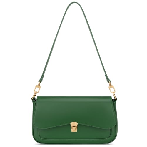 Image of KKXIU Small Shoulder Bag for Women Cute Hobo Handbags Mini Clutch Purses | Classic Trendy Retro Underarm Crossbody Bag with Detachable Straps, Zipper Closure