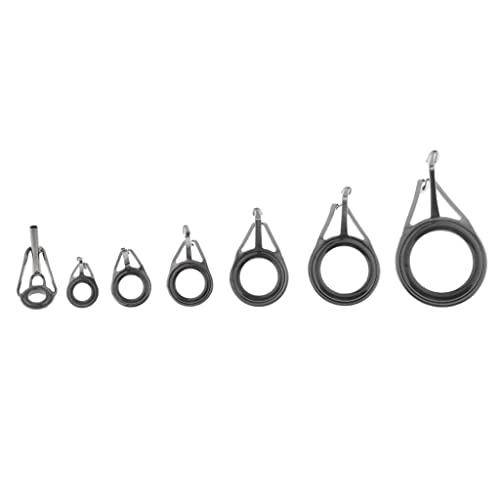 Anillos de guía para caña de pescar de acero inoxidable de alta resistencia, juego de 10 ojos Y 3
