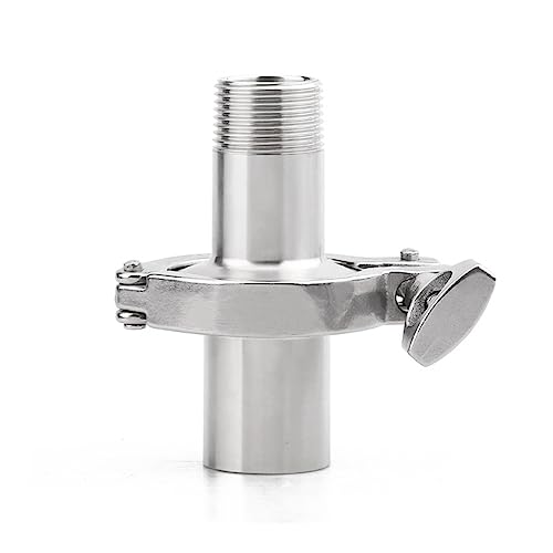 Adaptador de virola de rosca y cubierta de triple abrazadera para tuberías sanitarias 3