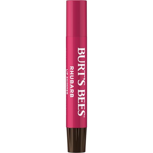 Burt's Bees Shimmer Lip Tint Set, Mothers Day Gifts, Tinted Lip Balm Stick, Moisturizing for All Day Hydration with Natural Origin Glowy Pigmented Finish & Buildable Color, Rhubarb (4-Pack) - image 2