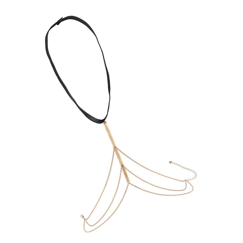 Body Chains For Women And Girl | Body Chain For Women Sexy | Mini Purse With Body Chain Adjustable Harness With Fine Chain Necklace | Crystal Body Chain-image-47