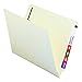 Smead End Tab Pocket Folder with Fastener, Straight-Cut Tab, 1 Pocket, Letter Size, Manila, 50 per Box (34100), Pack of 1