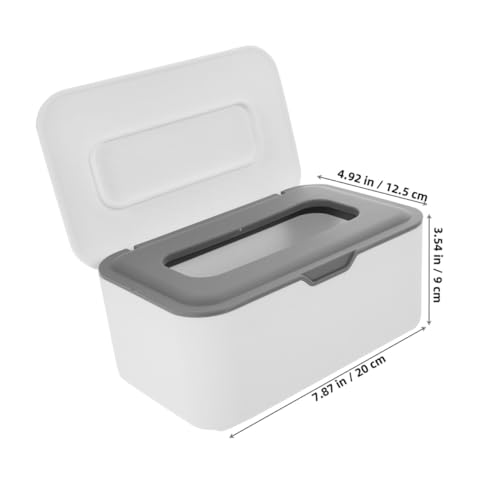 Boîte distributrice lingettes bébé hermétique en plastique portable gris
