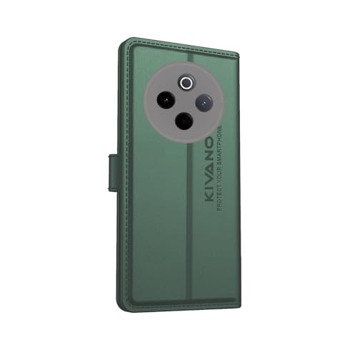Image of Compatible with Vivo T4 5G / IQOO Z10 5G Flip Cover | Leather Finish | Inside Pockets & Inbuilt Stand | Shockproof Wallet Style Magnetic Closure Back Cover Case