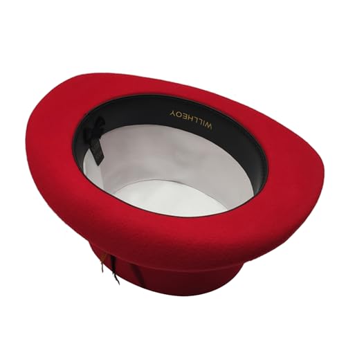 Image of Wool Top Hat for Men Women Topper Hat Mens Tall Tophat Christmas Costume