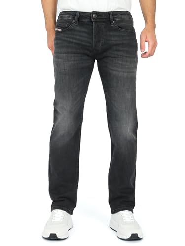 Diesel - Jean slim coupe droite taille basse - Safado X RB063, Noir, 36W x 32L