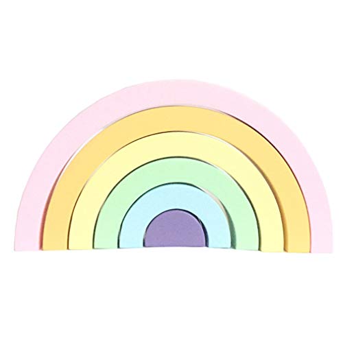 Arc-en-ciel bois construction COMVIP idée cadeau naissance et anniversaire
