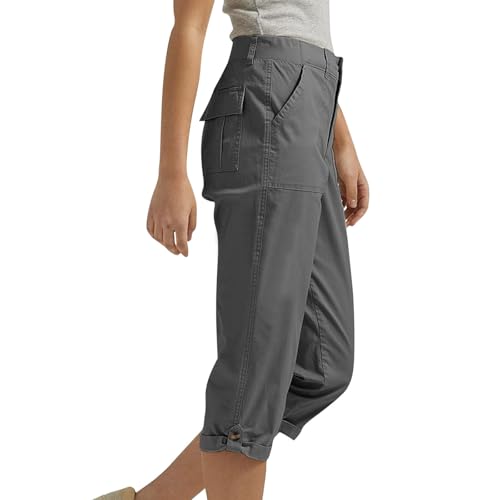 Cargo Capris for Women with Pockets Pulll On Capri Cargo Work Pants for Women Casual Summer4