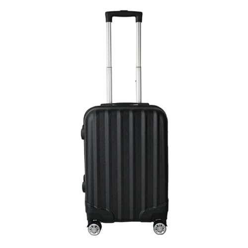 Mala de Viagem de Bordo Silent Noronha 10kg - Padrão ANAC | Rígida em ABS | 4 Rodas Duplas 360° | Cadeado Numérico Integrado | Leve e Resistente (Cor Preto)