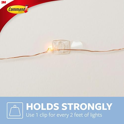 Command 17026CLR-ES Decorating Clips, Clear, 20-Clips (2 Pack) - image 4
