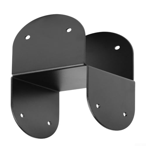 Soporte de tapa de poste de metal para conexión de haz, diseño para patios y cenadores, soporte seguro de estructura exterior (2 piezas)