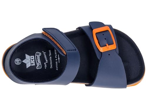 Lico Garçon Bioline Master chaussons bas ergonomiques en feutre bleu