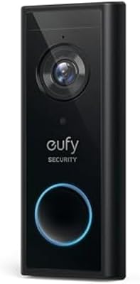 eufy Security Video Doorbell S220 Add-on, Sonnette Vidéo Complémentaire sans Fil, Résolution 2K, Audio Bidirectionnel, Installation Autonome, HomeBase 2 Requise.