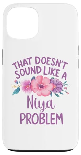 Niya Personalized Cute Flower Girls Niya Name スマホケース iPhone 13 用