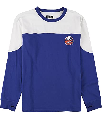 G-III Sports Womens New York Islanders Graphic T-Shirt, Blue, Medium
