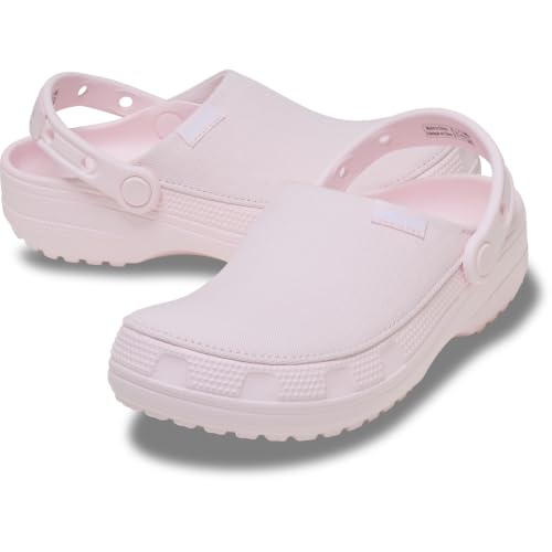 Image of Crocs Unisex-Adult Classic Crafted Canvas Clogs for Men and Women, Bubble Ice, 4 Women /2 Men