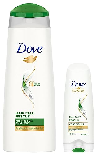 Dove Hair fall Rescue Shampoo, 180 ml & Dove Hair fall Rescue Conditioner, 80 ml