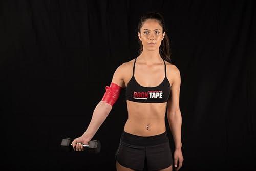 RockTape RockFloss Tack Mobility Band, Kompression Muskelregeneration, Zahnseide für Muskelkater, 2'' x 7'' Breite, Rot – Ansicht 2