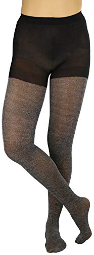 Image of ToBeInStyle Women's Shine & Shimmer Metallic Pantyhose Opaque Lurex Tights