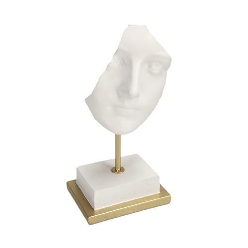 home&you - Dekofigur Theia, Moderne Skulptur, Kunstfigur, Büste, Gesicht, Statue, Wohnzimmerdeko,...