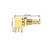 BJDZ SMB Male Jack Right Angle 90 Degree PCB Solder Mount Connector, Gold Plated, 50 Ohm, 12 Pack