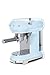 SMEG Espresso Machine, Paster Blue ECF01PBUS