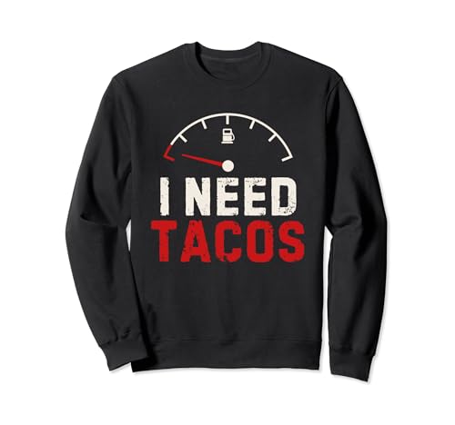 Vintage I Need Tacos Lover Retro Tacos Amante del cibo Felpa