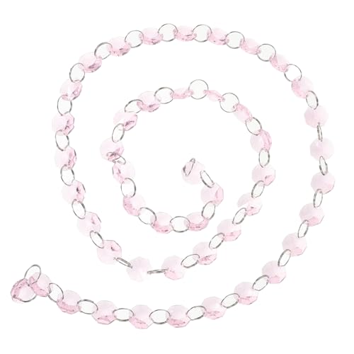 SEWACC Crystal Octagon Bead Curtain Glass Beads Chain Versatile Room Divider Easy Maintenance