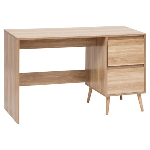 5 five simply smart 5Five - Bureau ABANA Beige - 120x48x75cm - Meuble Fonctionnel pour Chambre,...