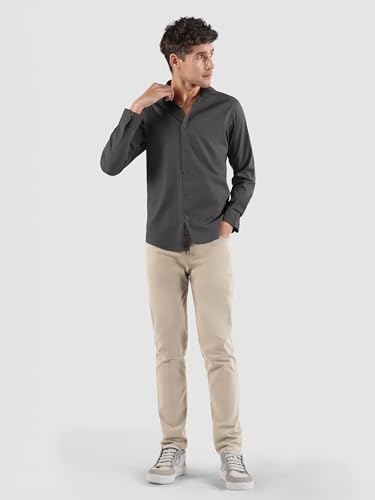 Image of Beyoung Cotton Plain Regular Fit Shirt for Men | Full Sleeve | Formal Shirt | Classic Collar Cotton